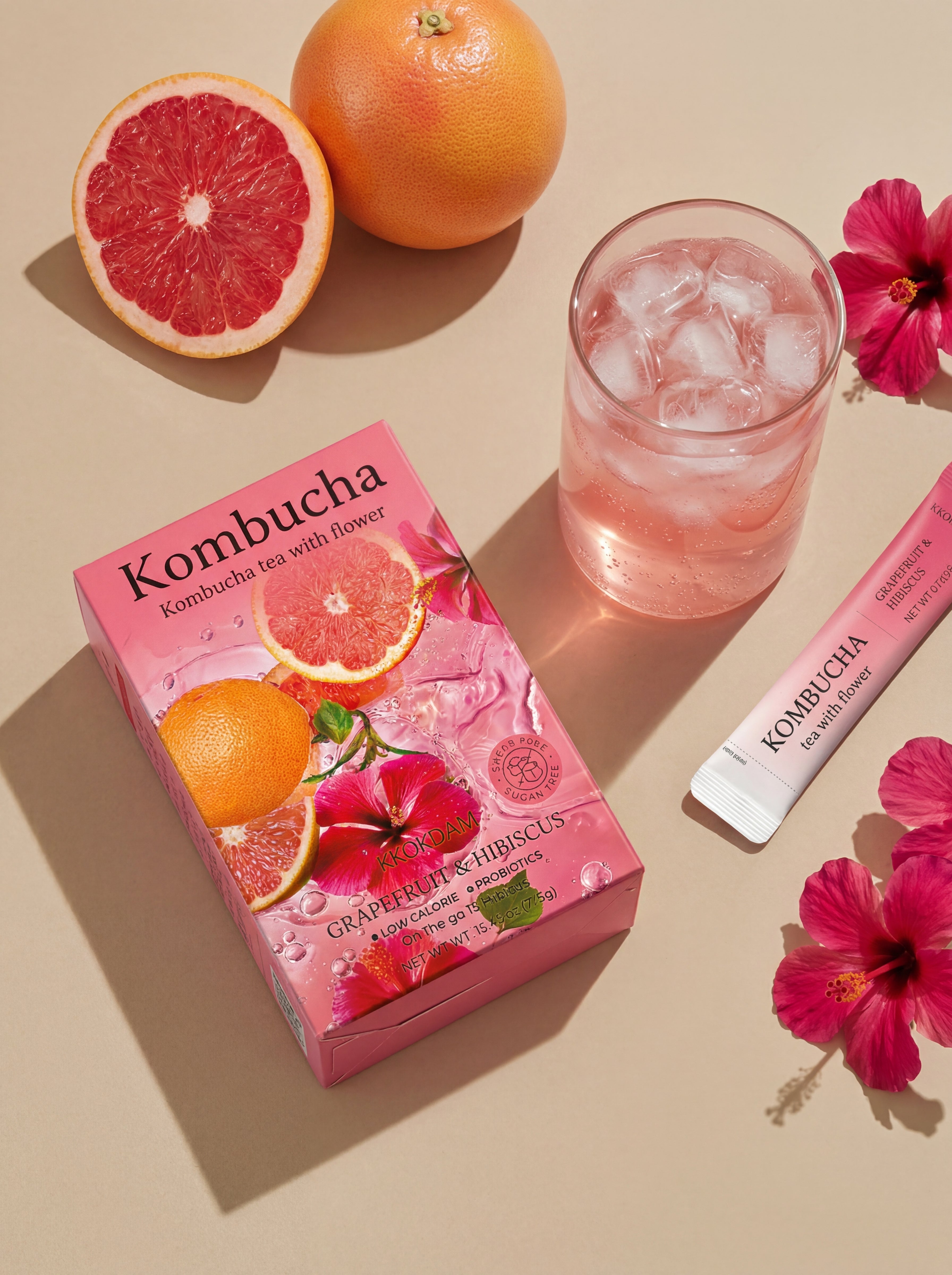【中古】 Ｈｉｂｉｓｃｕｓ Ｔｈｅ　ｊｏｕｒｎｅｙ　ｏｆ　ａ　Ｋｏｒｅａｎ　ｍ/武田ランダムハウスジャパン/朴槿 Grapefruit&Hbiscus] Flower Kombucha Tea 1 Box (15 packets