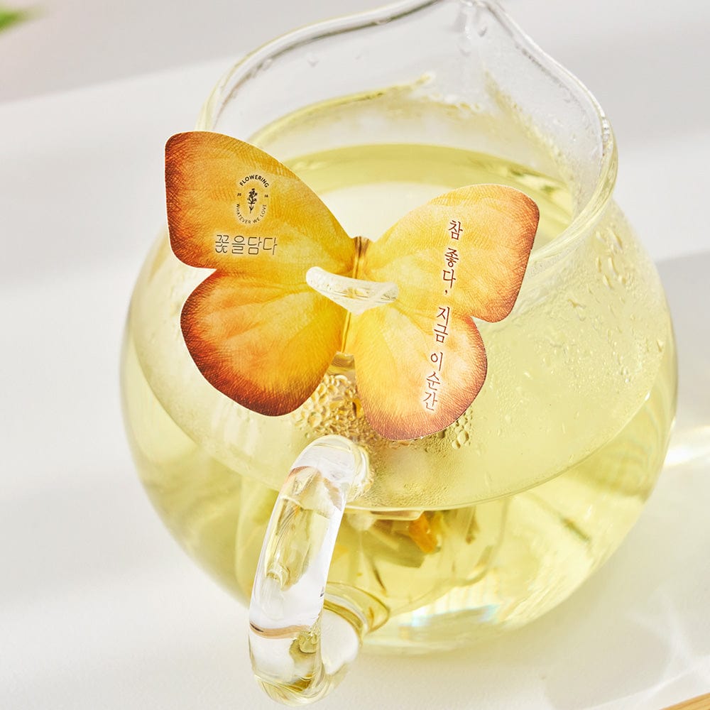 KKOKDAM Butterfly Flower Tea Bag 6 Butterfly Flower Tea Bag Orange Box