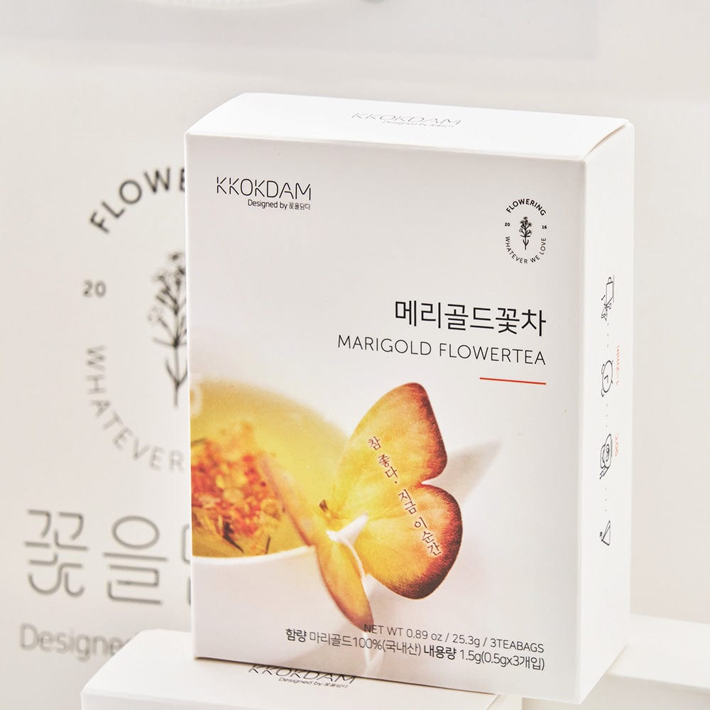 KKOKDAM Butterfly Flower Tea Bag 6 Butterfly Flower Tea Bag Orange Box