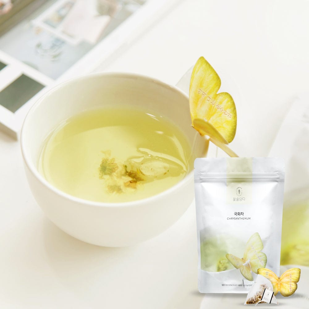 KKOKDAM Butterfly Flower Tea Bag Chrysanthemum Butterfly Tea Bag Pouch (10ea)