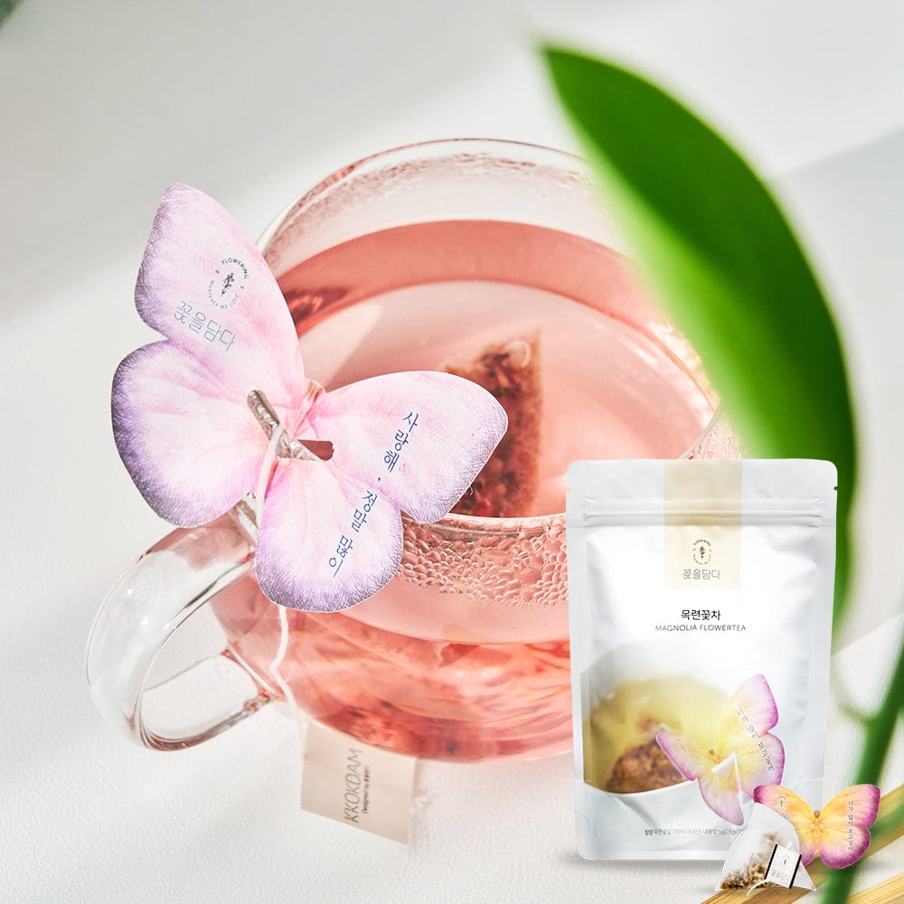KKOKDAM Butterfly Flower Tea Bag Magnolia Butterfly Tea Bag Pouch (10ea)