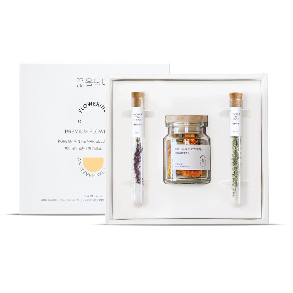 KKOKDAM Gift Set 1 Original Flower Tea & 2 Flower Tea Stick Gift Set