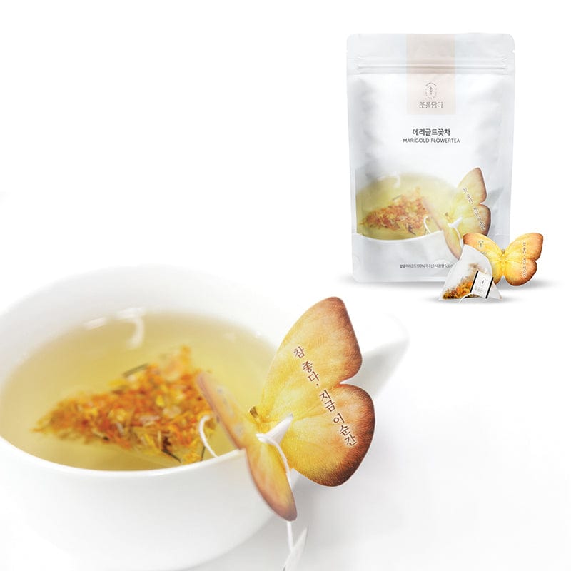 KKOKDAM Marigold Butterfly Tea Bag Pouch (10ea)