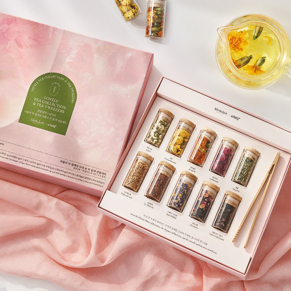 Lovely Blossom Flower & Blending Tea Gift Set (1 set = 10 jars