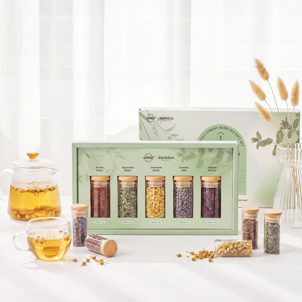 ALTDIF x KKOKDAM Lovely Forest Herb Tea Gift Set (1 set = 5 jars