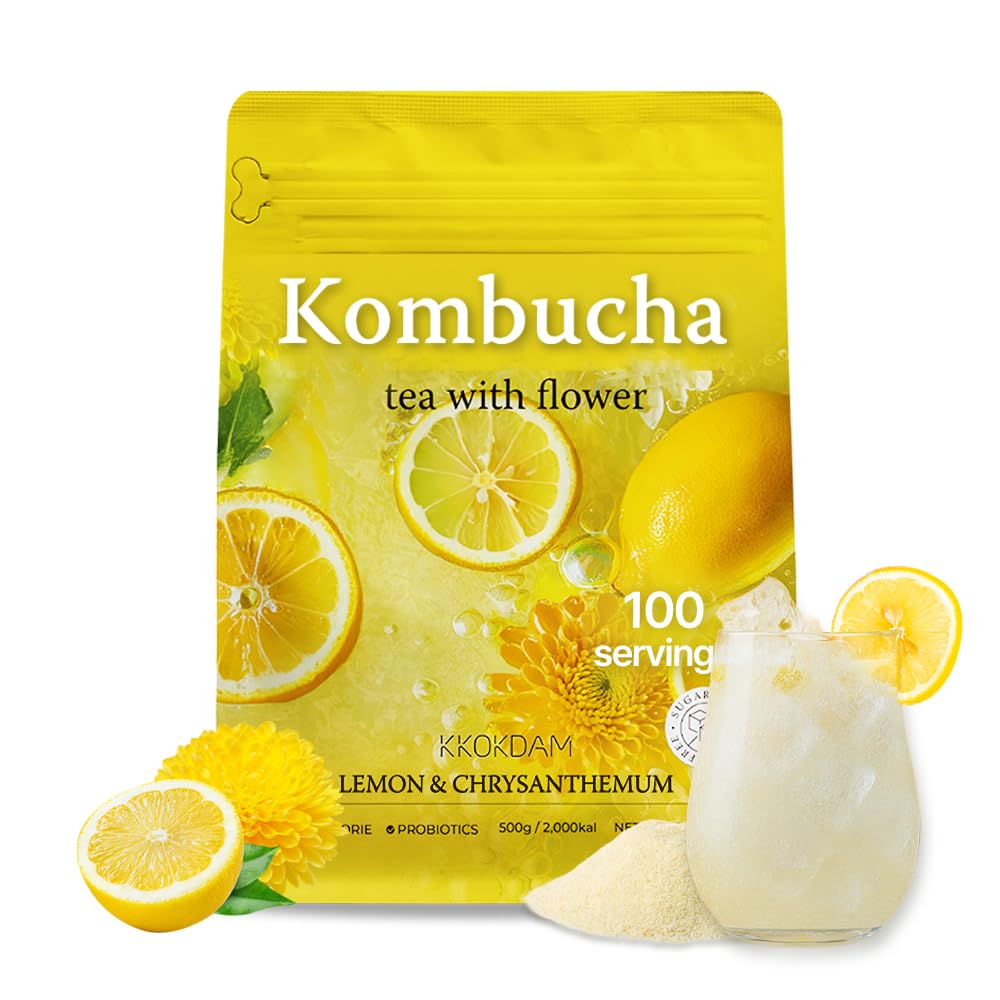 Flower Kombucha Tea Powder Bulk Pouch 500g (100 Times Servings)