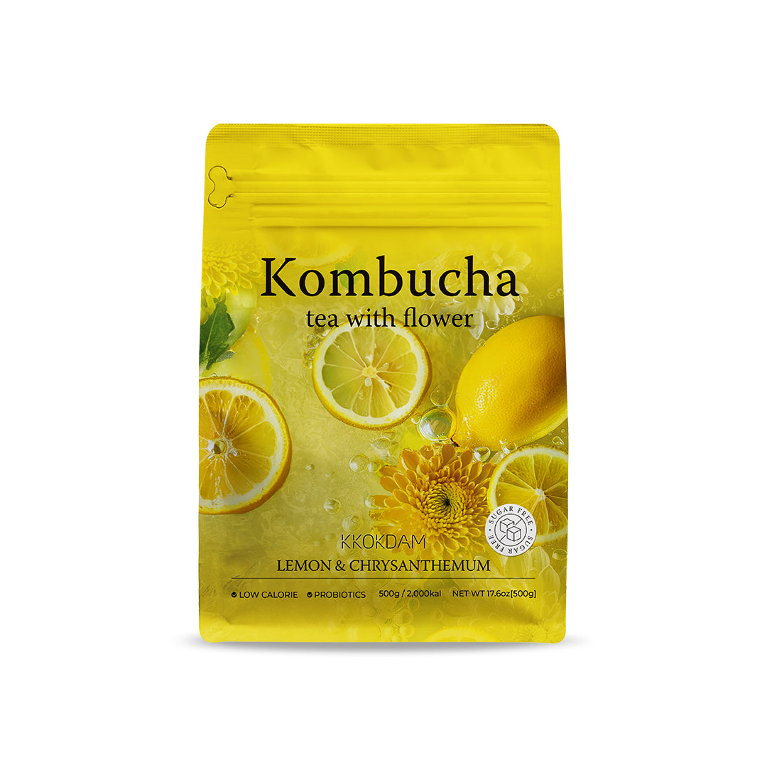 [★Best Before: June 2026★] -> Flower Kombucha Tea Powder Bulk Pouch 500g (100 Times Servings)