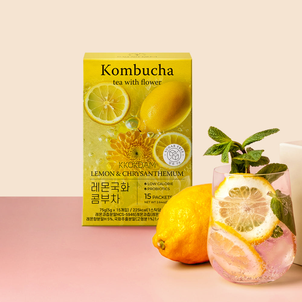 Lemon&Chrysanthemum] Flower Kombucha Tea 1 Box (15 packets