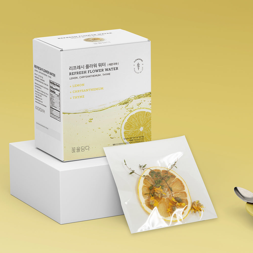 Fruit & Flower Tea Box (1 box = 10 pieces) - Lemon & Chrysanthemum & T ...