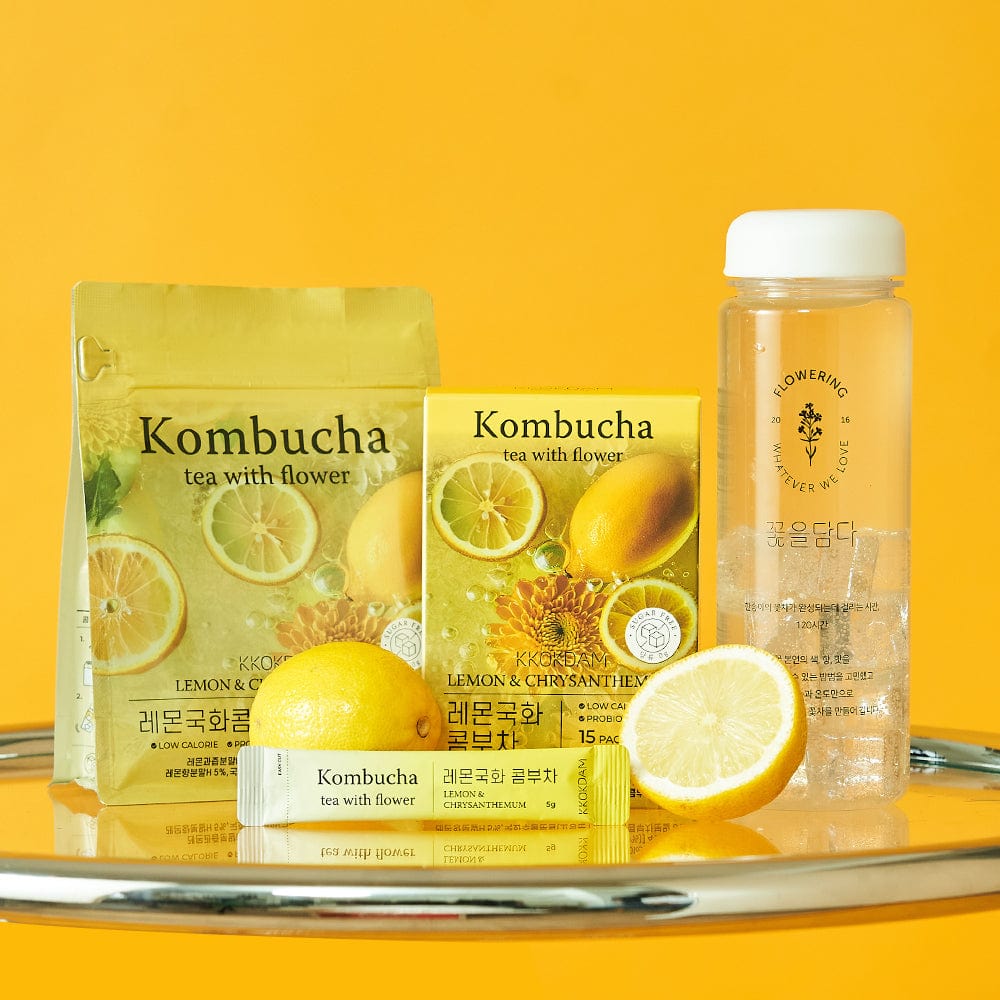 Lemon&Chrysanthemum] Flower Kombucha Tea 1 Box (15 packets