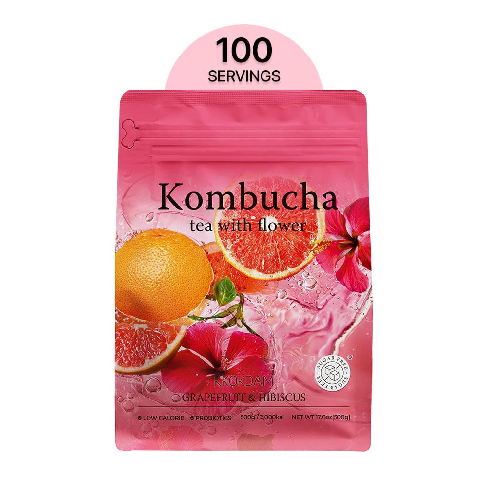 KKOKDAM [Launching Event]Flower Kombucha Tea 500g Bulk Pouch(100 Servings)