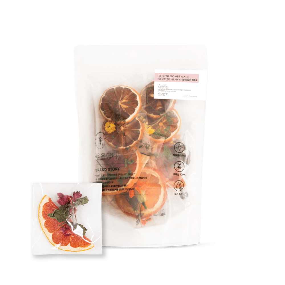 Fruit & Flower Tea Sampler (1 pouch = 6 pieces / 3 flavors) – KKOKDAM ...