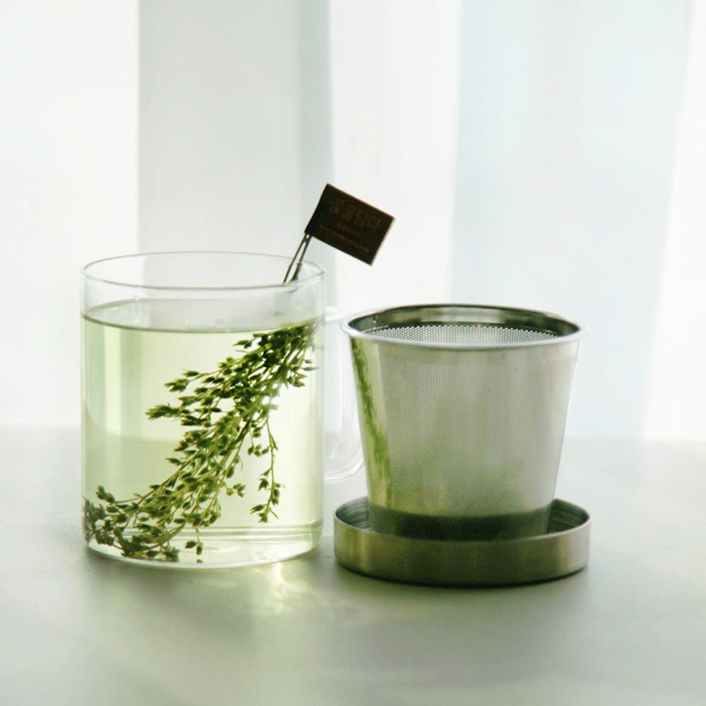 KKOKDAM Gift Set Decent Combination Flower tea&Glass Mug Gift Set